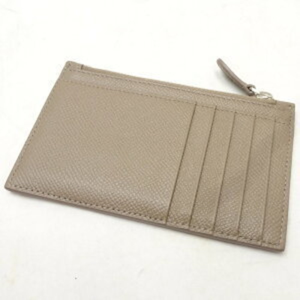 BALENCIAGA Coin Case Card Calf Greige - Picture 1 of 5